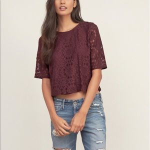 Lace crop top